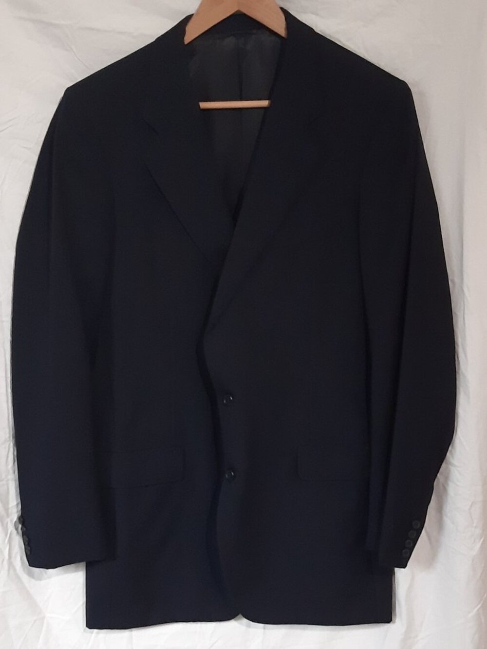 Hickey-Freeman Boardroom Collection Suit, Navy Blue, 42L, 36x34"
